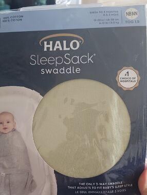 Halo SleepSack Swaddle - Light Green